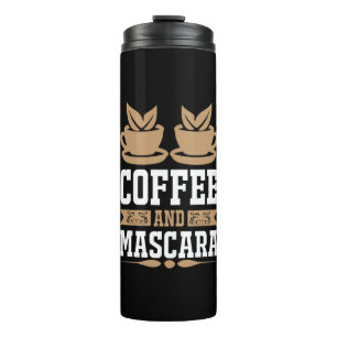 Kaffee Art Kaffee und Mascara Thermosbecher