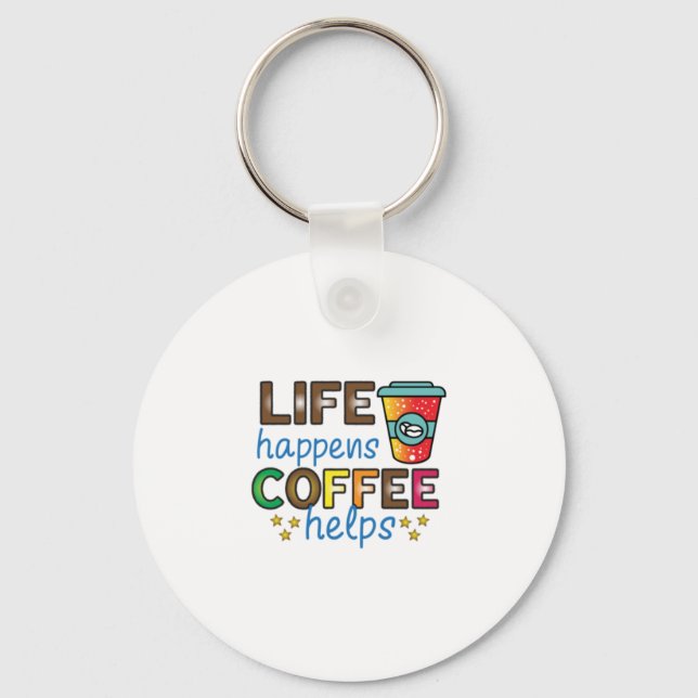 Kaffee Art Life: Kaffeelieferungen Schlüsselanhänger (Vorderseite)