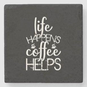 Kaffee Art Life: Kaffeelieferungen Steinuntersetzer