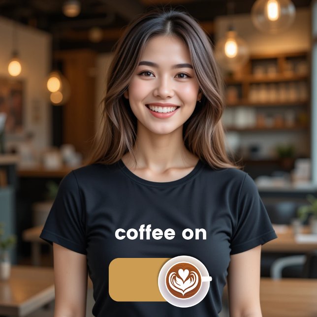 Kaffee auf sonniges Essen T-Shirt (Von Creator hochgeladen)