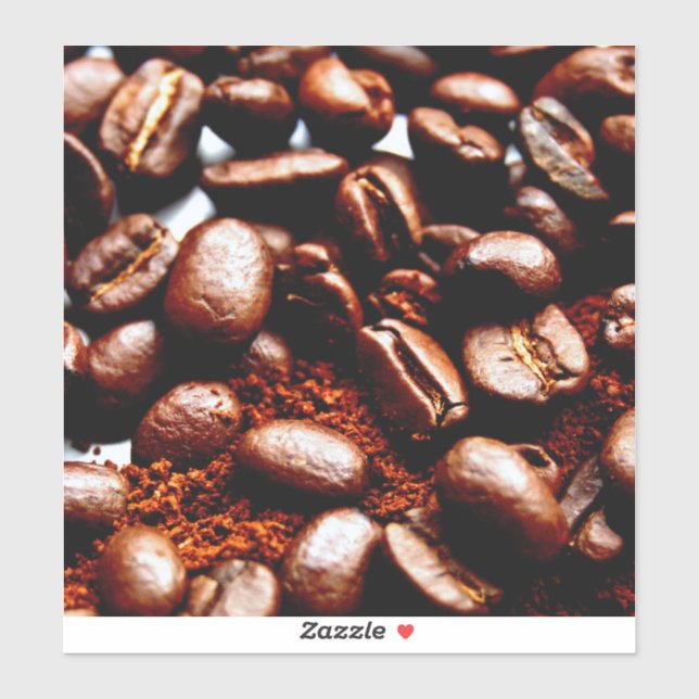 Kaffee Aufkleber (Blatt)