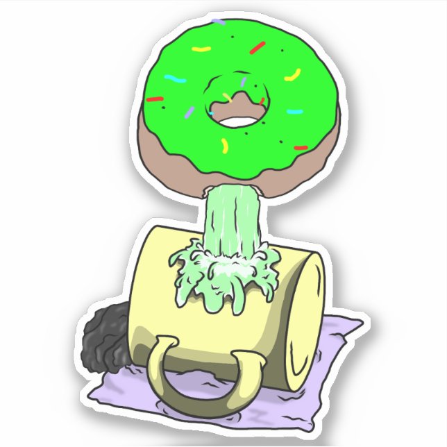 Kaffee Aufkleber (Vorderseite)