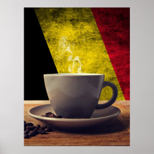 Kaffee aus Belgien Poster