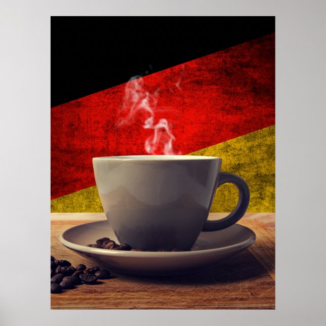 Kaffee aus Deutschland Poster (Vorne)