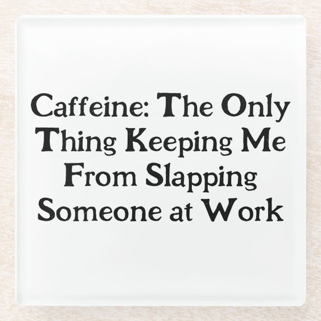 Kaffee aus Koffein - Untersetzer (Vorderseite)