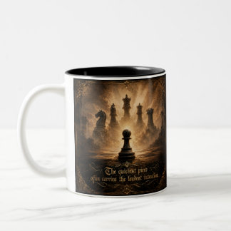 Kaffee aus Schach Zweifarbige Tasse
