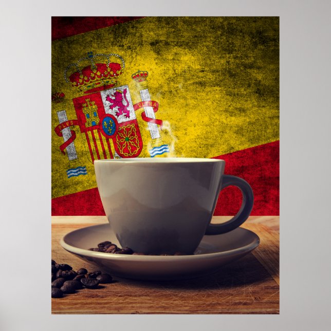 Kaffee aus Spanien Poster (Vorne)