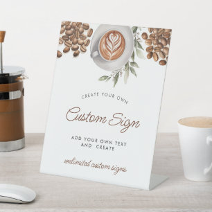 Kaffee Baby-Dusche - ein Baby wird gebraucht Sockelschild
