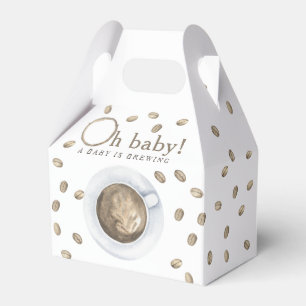 Kaffee-Baby-Party - Ein Baby ist am Brauen Geschenkschachtel