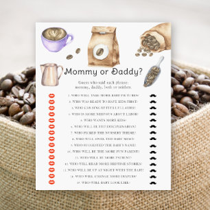 Kaffee-Babydusche - Mama- oder Papadi-Spiel