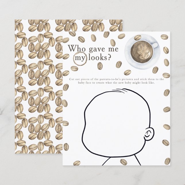 Kaffee-Babydusche - Wer hat mir mein Aussehen gege (Vorne/Hinten)