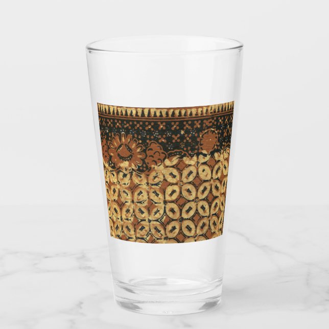 Kaffee Bean Earthy Boho Rustic Glas (Vorderseite)