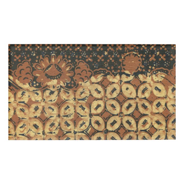 Kaffee Bean Earthy Boho Rustic Namenschild (Vorderseite)