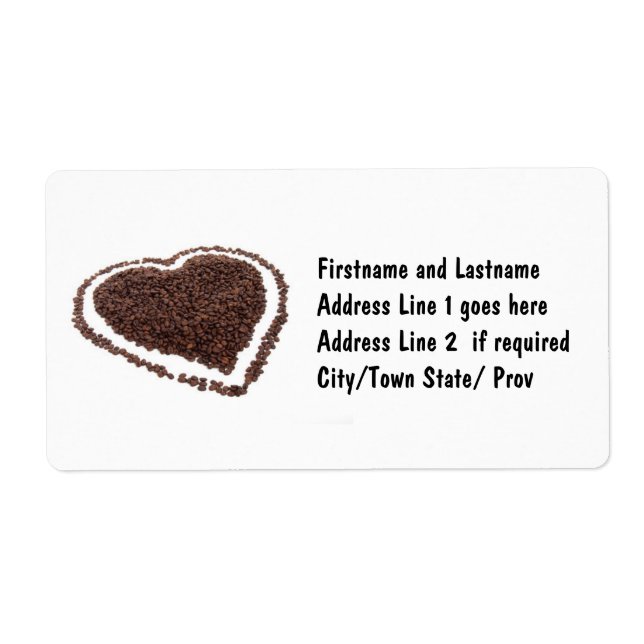 Kaffee Bean Herz (Vorne)