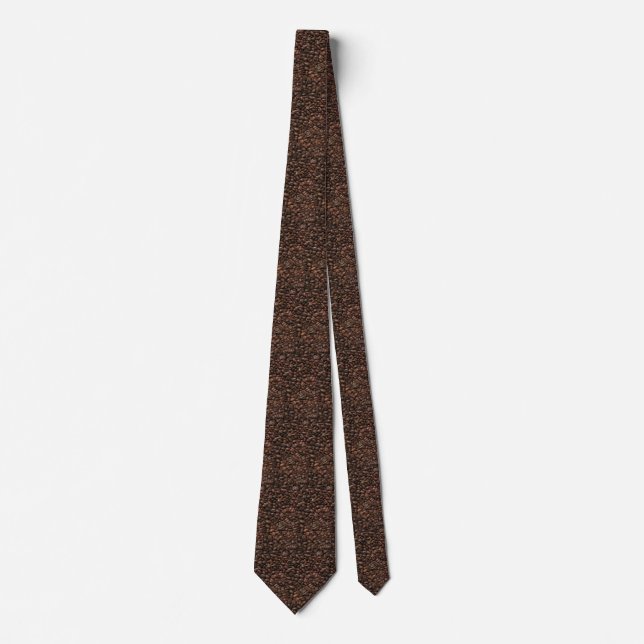 Kaffee Bean Necktie Krawatte (Vorderseite)