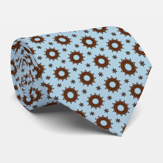 Kaffee Bean Stars Neck Tie Krawatte (Gerollt)
