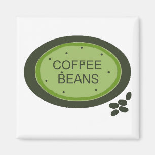 Kaffee Bean-Zeichen Magnet