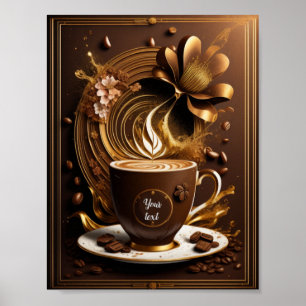 Kaffee bearbeitet poster