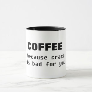 Kaffee becase Sprung ist schlechter lustiger Tasse