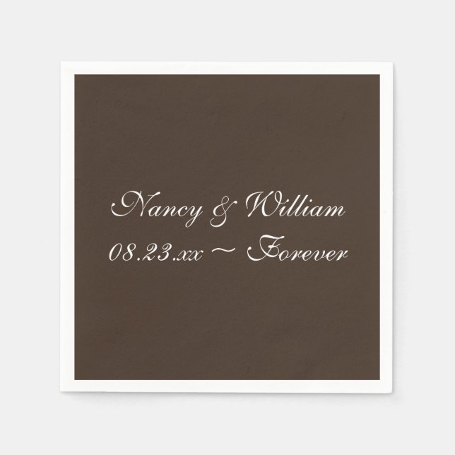 Kaffee Beere Beste Farbe Design Napkins Serviette (Vorderseite)