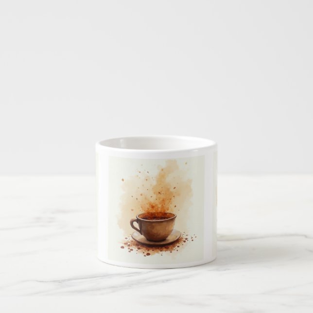 Kaffee befleckt  espressotasse (Vorderseite)