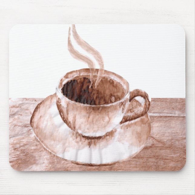 Kaffee befleckte Mausunterlage Mousepad (Vorne)