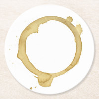 Kaffee befleckte Untersetzer