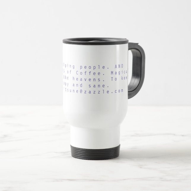 Kaffee behält mich glücklich reisebecher (VorderseiteRechts)