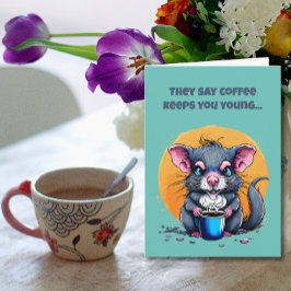 Kaffee Behalte dir jungen Geburtstag Karte