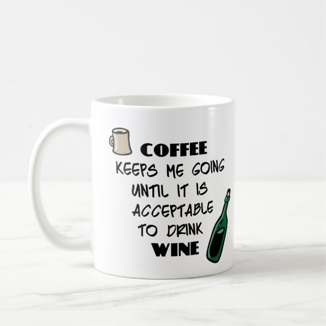 Kaffee behalte mir zu gehen, bis es akzeptabel ist kaffeetasse (Links)