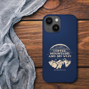 Kaffee Berge Wi-Fi Funny Case-Mate iPhone Hülle