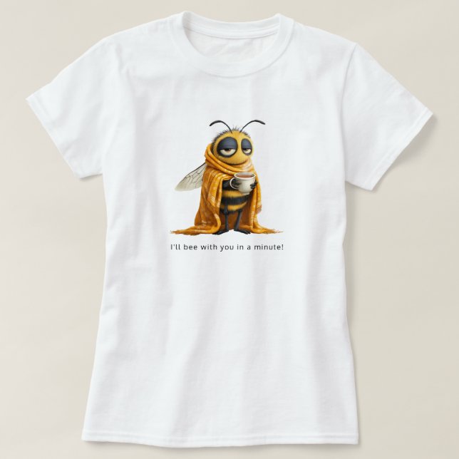 Kaffee Biene T-Shirt (Design vorne)