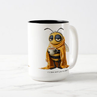 Kaffee Biene Zweifarbige Tasse