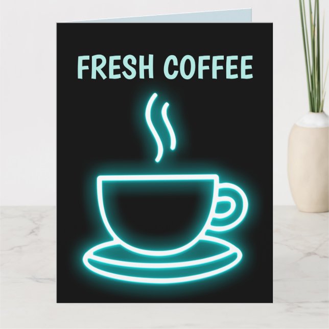 KAFFEE BIRTHDAY Grußkarte Karte (Vorderseite)