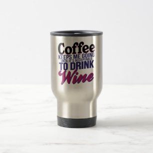 Kaffee, bis es annehmbar ist, Wein zu trinken Reisebecher