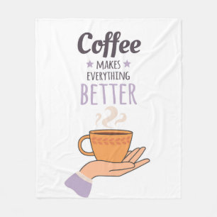 Kaffee bitte fleecedecke