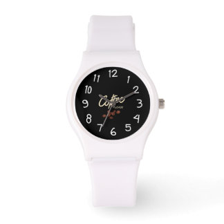 Kaffee bitte Kaffee Läden Armbanduhr