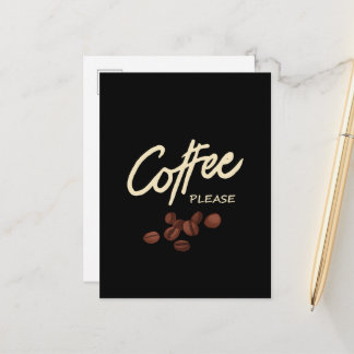 Kaffee bitte Kaffee Läden Postkarte