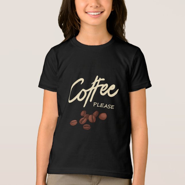 Kaffee bitte Kaffee Läden Tri-Blend Shirt (Vorderseite)