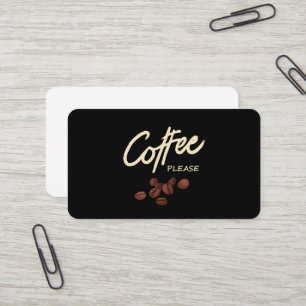 Kaffee bitte Kaffee Läden Visitenkarte