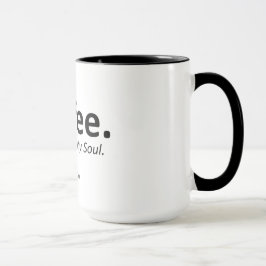Kaffee, Black 15 oz Ringer Tasse