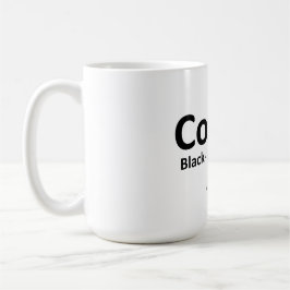Kaffee, Black 15 oz Ringer Tasse