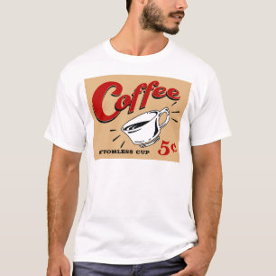 Kaffee-bodenlose Schale T-Shirt
