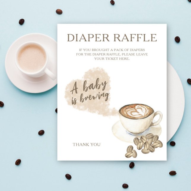 Kaffee Brauen Babydusche - Gewinnspiel Poster (Von Creator hochgeladen)