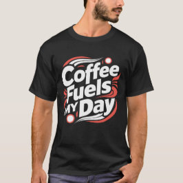 Kaffee brennt meinen Tag | Schwarzer T - Shirt