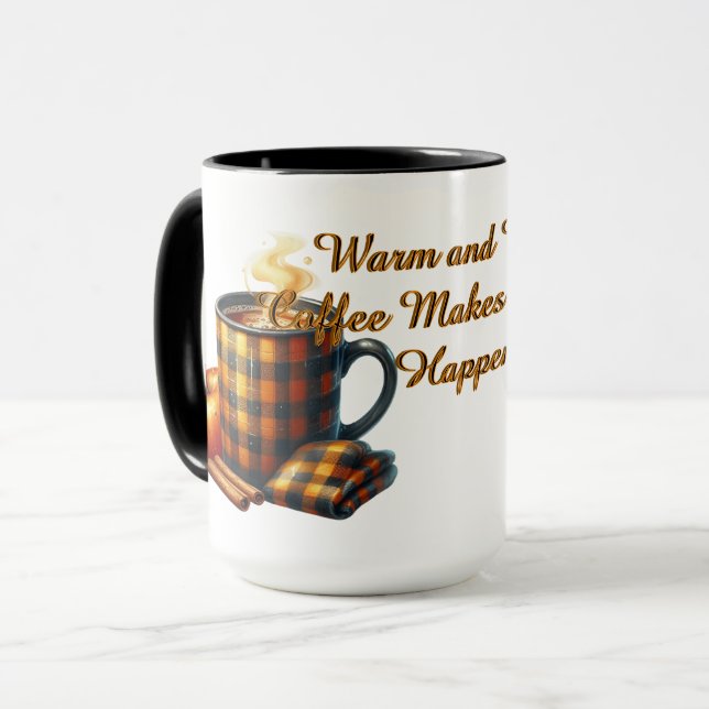 Kaffee bringt die Dinge ins Rollen Tasse (Vorderseite Links)