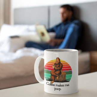 Kaffee bringt mich dazu, Bigfoot Sasquatch Lustig Tasse