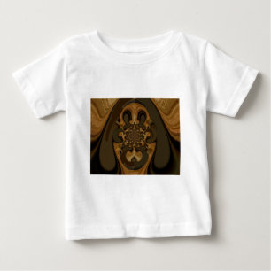 Kaffee Brown Fluid Kaleidoskop Art Print Baby T-shirt