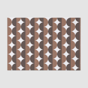 Kaffee Brown Mocha Jahrhundert Moderne Wavy Seidenpapier