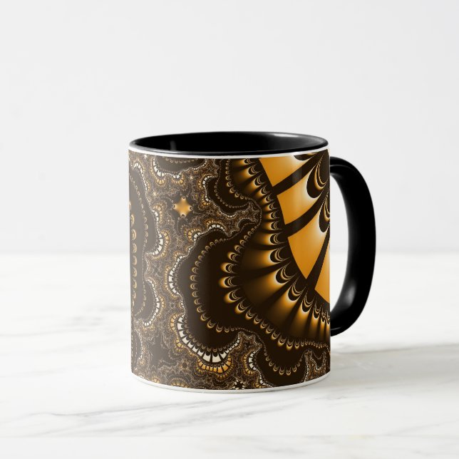 Kaffee Brown Remix Tasse (VorderseiteRechts)